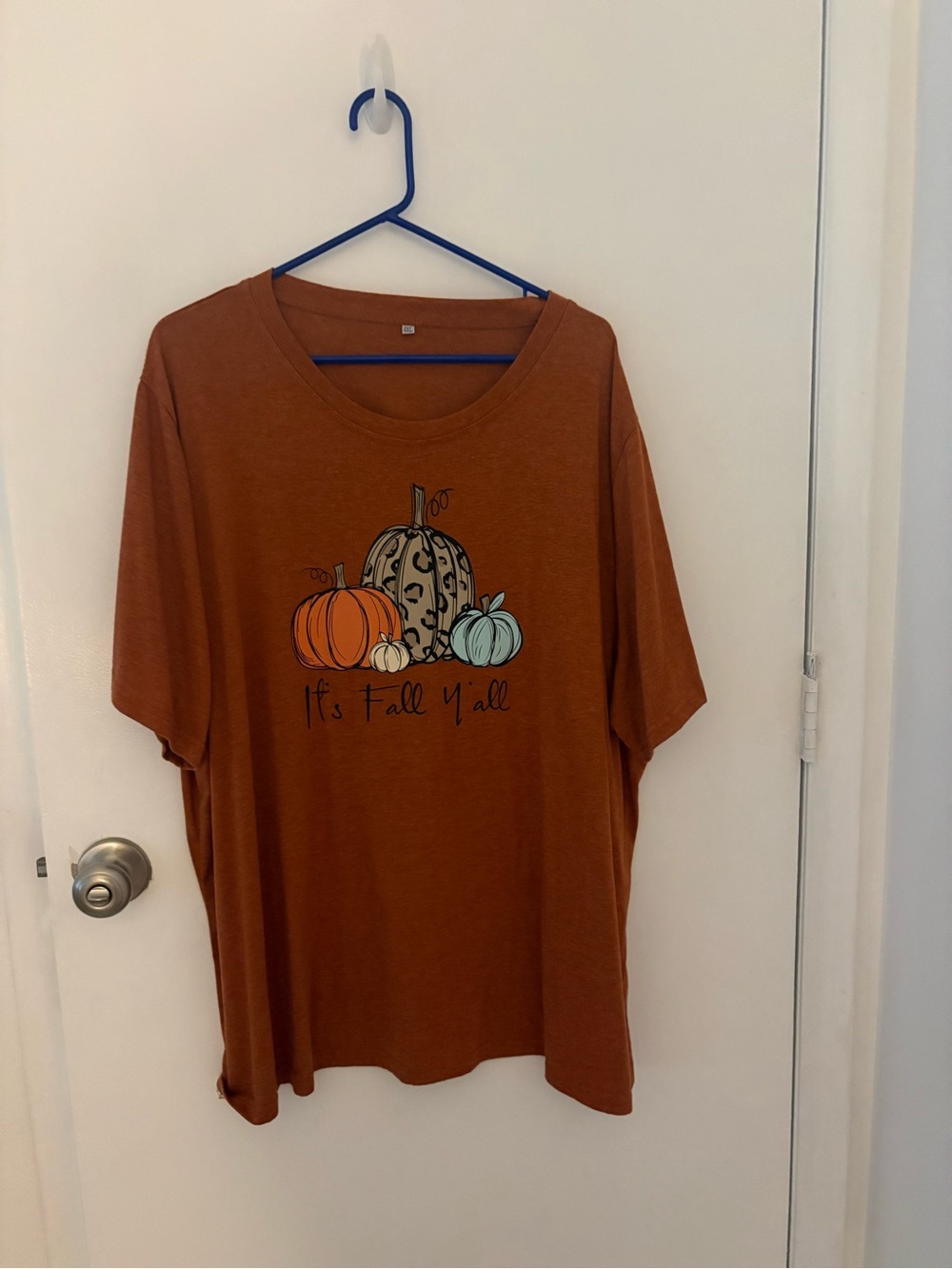 Women's Rust Orange Fall Pumpkin Graphic Tee